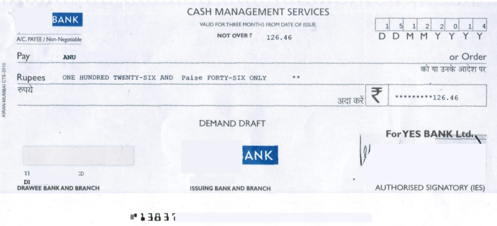 what is demand draft
