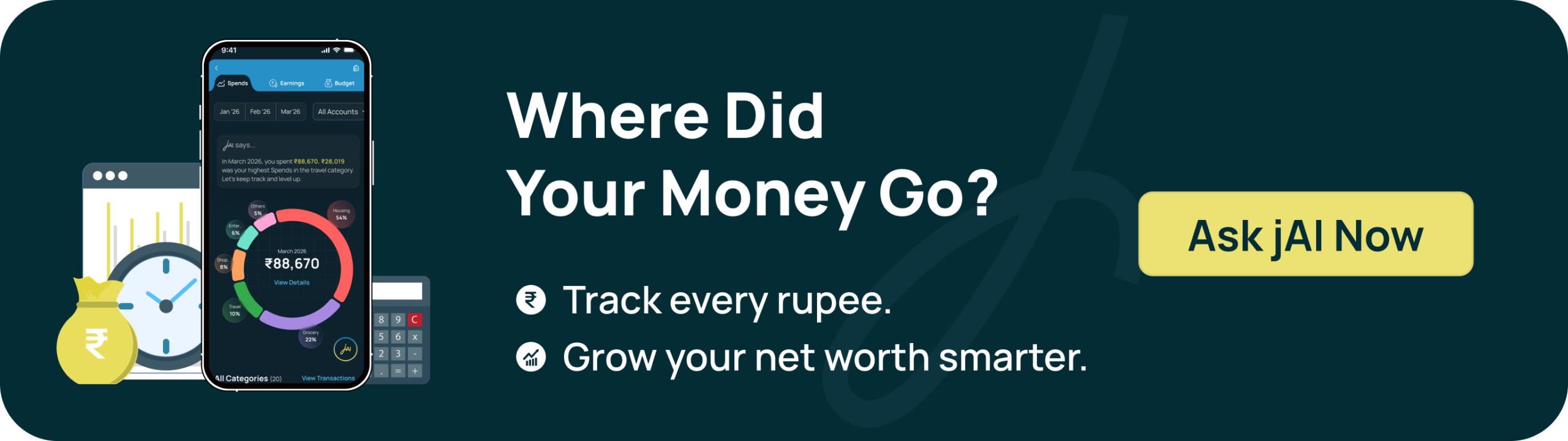 Track expenses and manage money with expense tracker app