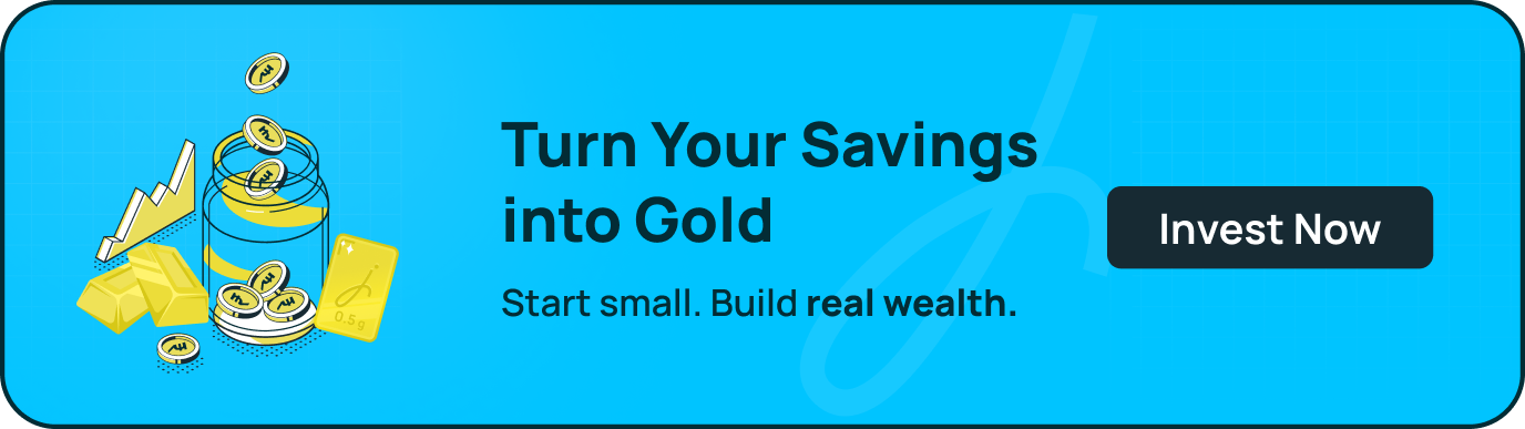 Convert savings into gold investment and build wealth gradually